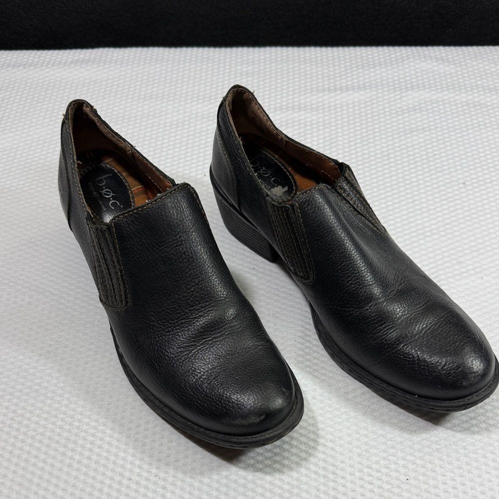 boc Women’s Black Leather Slip-Ons Size 8.5